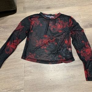 SHEIN sheer long sleeve